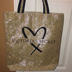 Gold Victoria Secret Bag